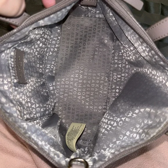 Kate Spade Ina Greta Court Cityscape Satchel Crossbody in Grey/ Glitter - Picture 5 of 11